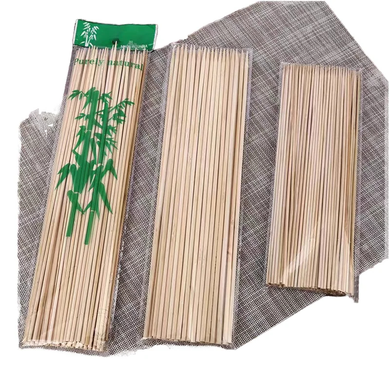 img_alibaba1782561332.jpg Large 40 cm Bamboo Skewer Sticks for Hot Dogs BBQ Wood Paddle Teppo Packaged in a Bag Tools for Barbecue