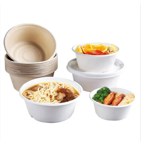 img_alibaba_1782267245.jpeg Customized Eco Friendly Compostable Sugarcane Bagasse Take out Restaurant Pulp Molding Bowl Disposable Round Bowl
