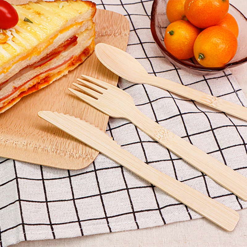 img_alibaba_1782459682.jpeg New Hot Disposable Bamboo Cutlery Cutlery Spoon Natural Materials