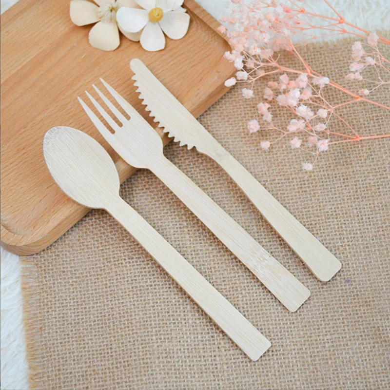 img_alibaba_1782459693.jpeg New Hot Disposable Bamboo Cutlery Cutlery Spoon Natural Materials