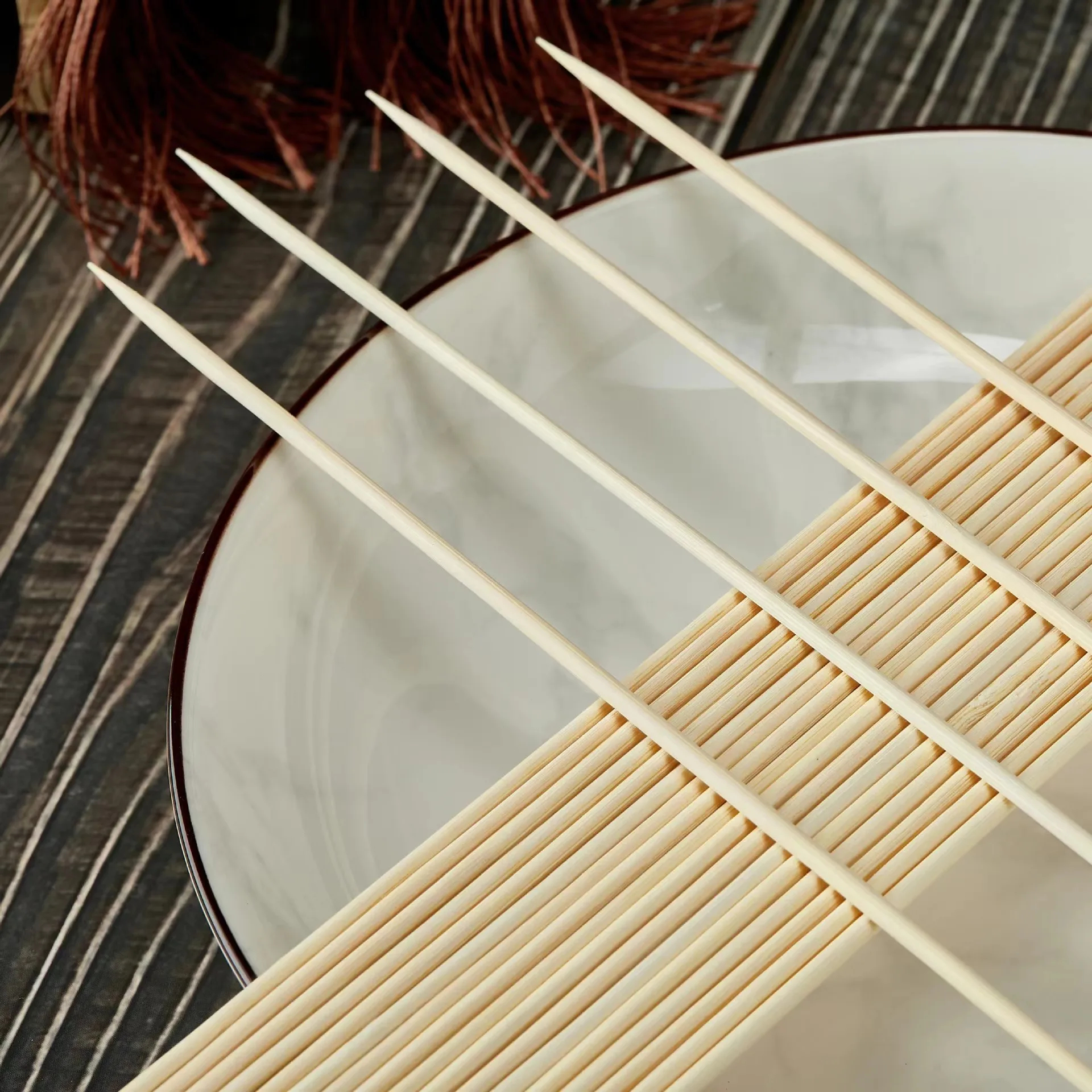 img_alibaba_1782561004.jpeg Bamboo Skewers Pack Bag Tools Meat Impaling Machine;bbq;hand Skewer Sticks in China
