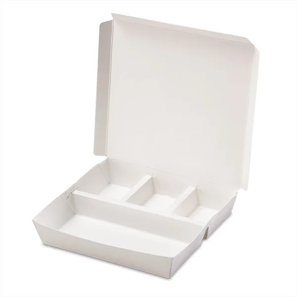 img_alibaba_1783066399-1.jpeg Customized Various Size Disposable Compostable Paper Food Container White or Brown Color Paper Cardboard Lunch Box