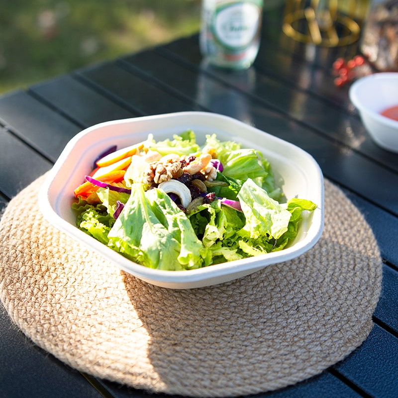 sugarcane bagasse round bowl
